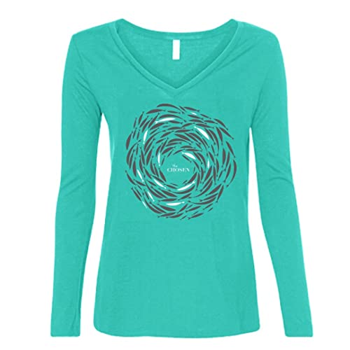 The Chosen Against The Current Long Sleeve T-Shirt ? Official Thirteen Fish Design | Soft Tri-Blend Tee | TV Series Inspired
