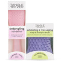 Tangle Teezer Ultimate Detangler Hairbrush & Scalp Massager Bundle, to Exfoliate and Detangle All Hair Types, Millennial Pink and Purple