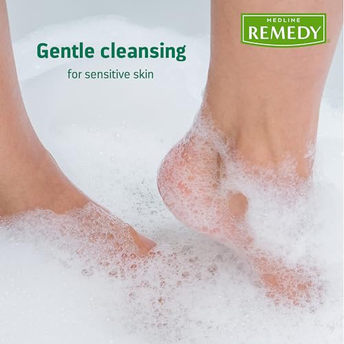 Medline Remedy Essentials Shampoo and Body Wash (4 fl oz), Full Body Cleanser with Aloe, For Adults & Elderly, Easy Rinse Gel for Bath, Shower or Bedside Bathing - 60 Count