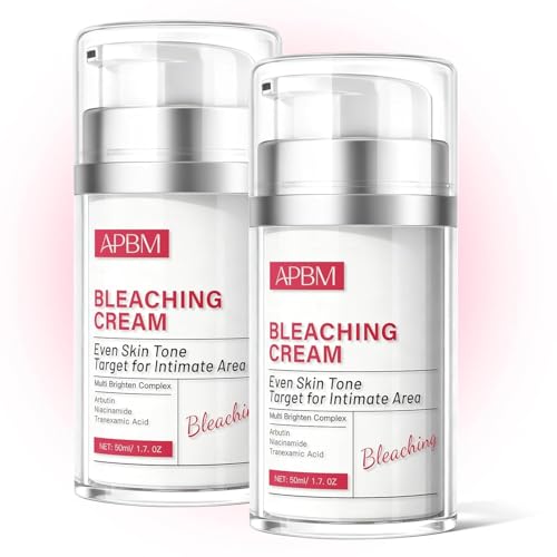 APBM Skin Lightening Cream for Intimate Area with Niacinamide, Arbutin, Tranexamic Acid and Vitamin C, Skin Tone Lightening for Women, Body, Underarm, Knees, Elbows, Inner Thigh, Bikini Areas, 2-Pack