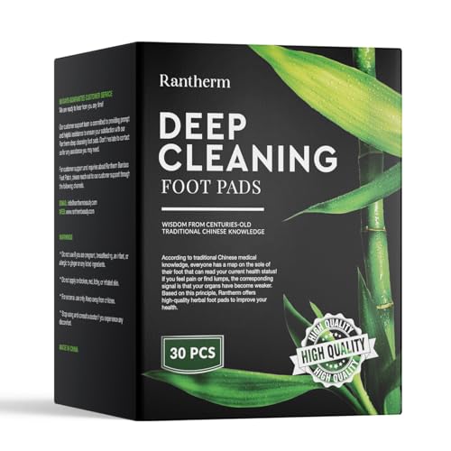 Deep Cleansing Foot Pads: Bamboo Wood Ginger Foot Patches for Promoting Daily Relaxation and Sleeping 30 Packs