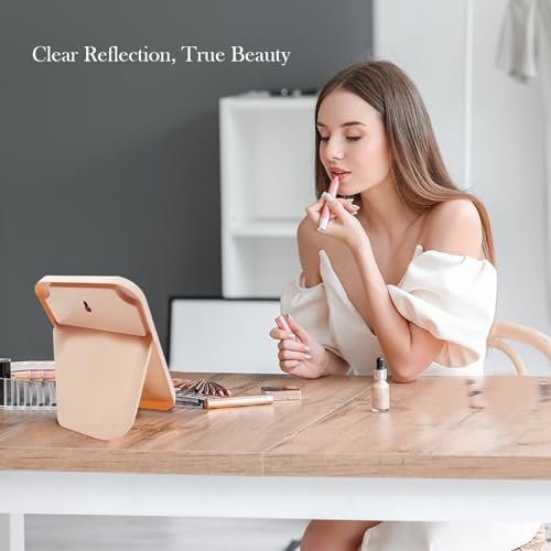 20 Pcs Desktop Makeup Mirror 8 Inch Portable Mirror with Metal Stand 90¡ÆAdjustable Rotation Travel Makeup Mirror for Spa Party, Girl, Women, Shower