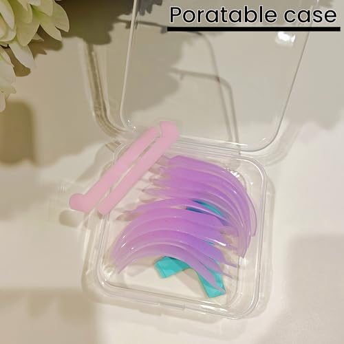 Silicone Lash Lift Shields Japanese Cat Eye Pad 5 Size Jelly Lifting Shield Lifts Eyelash J Curl Lami Lamination Roller Korean Natural Perming Rod Elastic Silicon Pads for Lift and Tint Easy To Perm