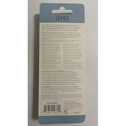 IZME New York Argan Oil Mascara Extra Volume Black/ 0.44 fl.oz/13 ml, Gold