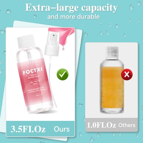 Pre Wax Cleanser and After Wax Care, Pre Cleanser-Spray and Treatment, After Oil-Reduces Redness, Removes Residue, Before And After Waxing Skin Care Kit, 3.5oz