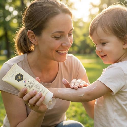 Organic Tallow Sunscreen - 50 SPF - For Face and Body - With 100% Grass-Fed Tallow and Non-Nano Zinc Oxide Reef Safe - (5 Oz)