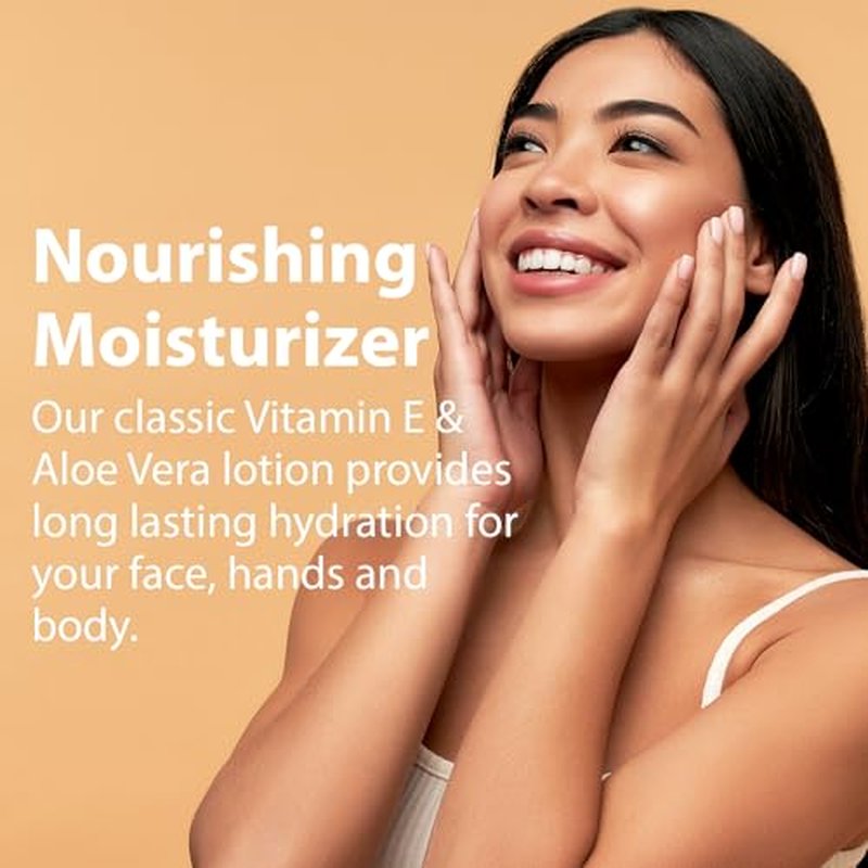 Sanar Naturals Healthy Skin Vitamin E Lotion with Aloe Vera Gel, 60 ct - Face Moisturizer SkinCare, Serum Capsules - Reduce Wrinkles, Dark Spots - Rapid Repair for Smooth HydratedSkin (Pack of 2)