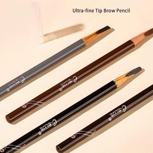 GLO&RAY GLORAY Brow Pencil for Defined Eyebrows 2.2g, 1 Count (Pack of 1), Black
