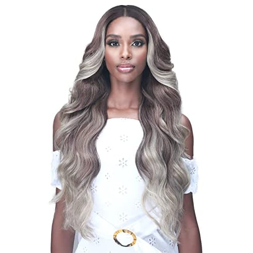 BOBBI BOSS Bobbi Boss Synthetic Hair 13x4 HD Lace Front Wig - MLF251 ARYA, Long Curly Hair Wig with Pre-Plucked Hairline, Safe High