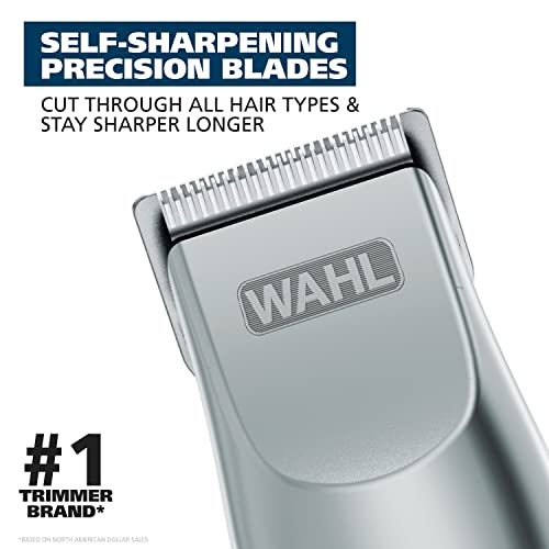 Wahl Groomsman Battery Operated Facial Hair Trimmer for Beard & Mustache Trimming Including Light Detailing and Body Grooming ? Model 9906-717V