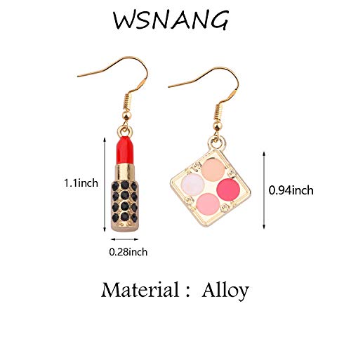 WSNANG Lipstick 3D Earrings Estheticians Gift Makeup Artist Jewelry Gift for Women