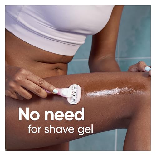 Gillette Venus ComfortGlide White Tea Women's Razor Blades,3-Blade Razor Refills,Holiday Gifts for Women,6 Count (Pack of 2)