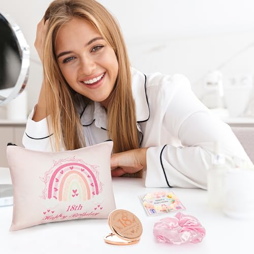 18th Birthday Gifts for Girls, Happy 18th Birthday Gift Ideas Set for Her,Cute Unique Turning To 18 Year Old Birthday Gifts Basket Presents Set for Women,Best Friend, Sister, Daughter,Female