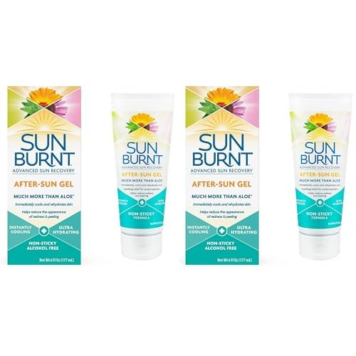Sunburnt EMCW9 Ultra Hydrating Aloe Vera Gel 6 Ounce,Clear,SUNB21006 (Pack of 2)