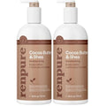 RENPURE Cocoa Butter and Shea Ultra-Hydrating Body Lotion - Rich and Silky Formula - Improves Natural Moisture Barrier - Protects and Nourishes - Leaves Skin Feeling Soft and Smooth - 24 oz