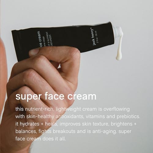 Jack Henry Super Face Cream ? Anti Aging Face Moisturizer with Hyaluronic Acid & Peptides ? Hydrating Firming Cream for Fine Lines, Wrinkles & Dry Skin ? For Men & Women ? 2 fl oz