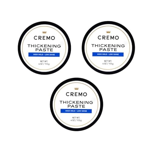 Cremo Barber Grade Hair Styling Thickening Paste, 4 Ounce (Pack of 3)