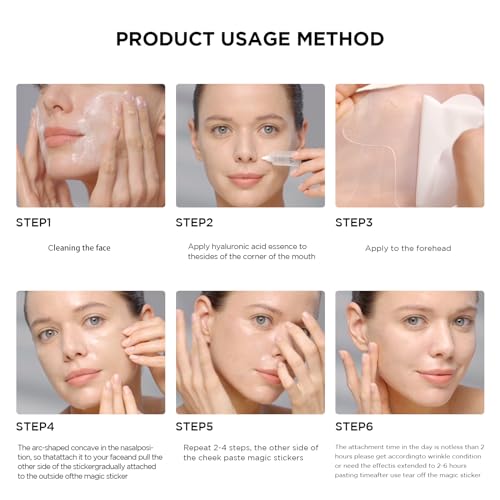 Anti Wrinkle Patches to Remove Face Wrinkles Treatment,Smooth Nasolabial Folds Wrinkle Patches Face Masks Beauty Product
