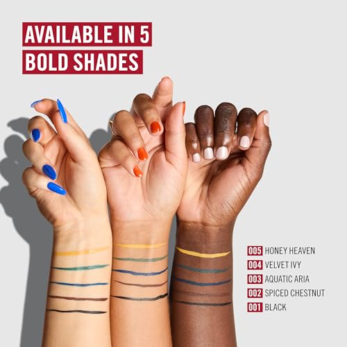 Rimmel London Wonder¡¯Ink Eyeliner, Matte Finish, Waterproof, Long-Wearing, 001, Black, 0.03oz