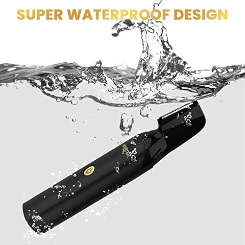 Body Trimmer for Men, Includes 2 Quick Change Trimmer Heads Electric Body Groomer Shavers
