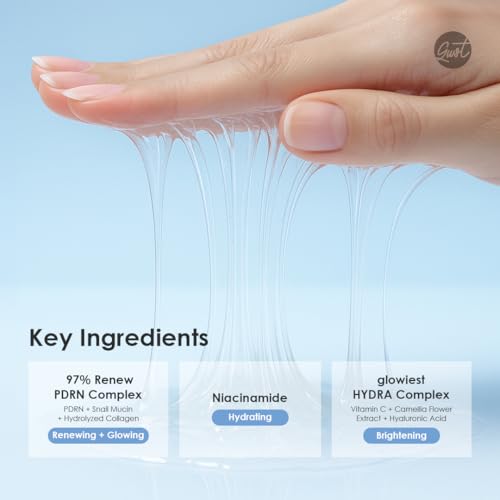 glowiest Daily Rituals PDRN 97 Glow Essence - Salmon DNA, Korean Skincare, High Concentration PDRN Glass Skin Essence, Hydrating Barrier Repair Ampoule