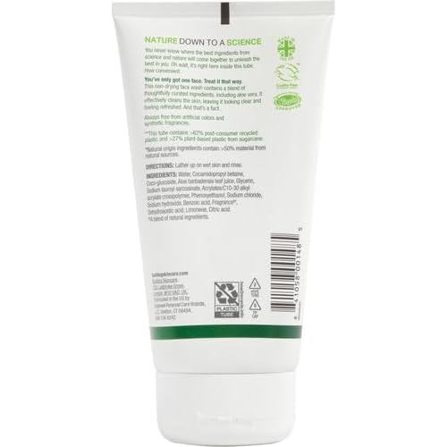 BULLDOG Mens Skincare and Grooming,Original Face Wash,5 Fluid Ounce,(Pack of 2)