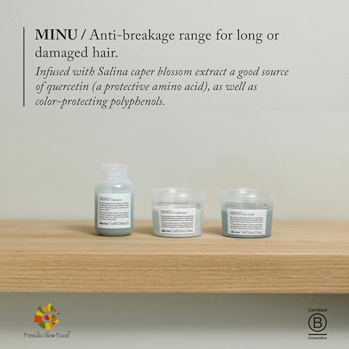 Davines MINU Conditioner, Protect And Condition Color Treated Hair, Add Shine And Detangle