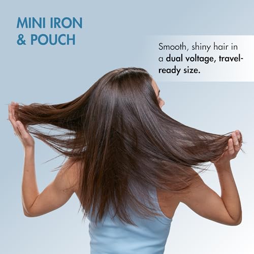 Nano Titanium Mini Flat Iron Hair Straightener, 0.5" Hair Straightener Iron for Touch Ups & All Hair Types, Perfect for Travel