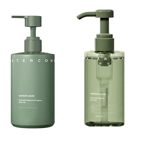 1 PC Updated Version! Watercome Nicotinamide Essential Oil Fragrance Shower Gel, Perfumed Body Wash, Make Skin Clear, Cleansing Moisturizing Nourishing Skin, 400ml.