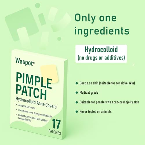 Original Hydrocolloid Acne Patches (17 Count) | Medical Grade for Cystic Breakouts, Invisible Spot Treatment & Overnight Healing