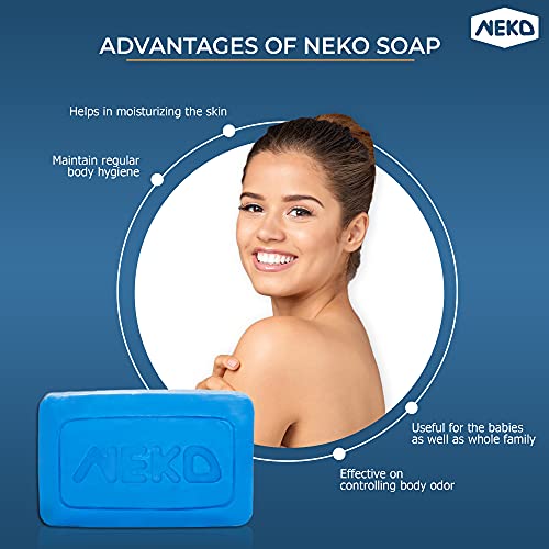 Neko Germicidal Soap - 2.82 oz / 80g - Family Bar Soap, Old Traditional Recipe, (Pack of 2)