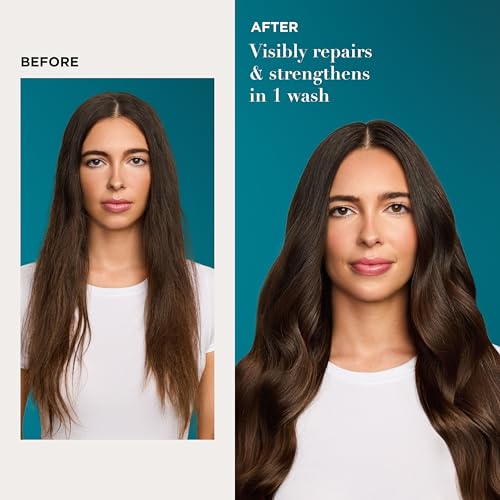 OGX Renewing + Argan Oil of Morocco Shampoo, Damage Repair Shampoo & Argan Oil to Help Strengthen & Repair Dry, Damaged Hair, Paraben-Free, Sulfate-Free Surfactants, 25.4 fl. oz