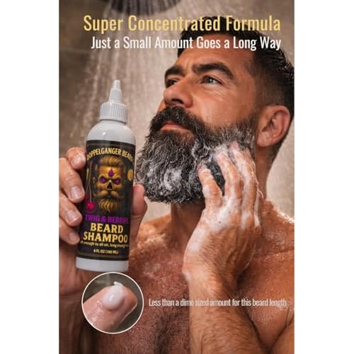Beard Shampoo for men ? Deep Clean Beard Wash with Aloe & ACV for Softer, Fuller Beards, Dandruff & Itch Control, Explosive Lather & Lightweight Conditioning with Incredible Scents