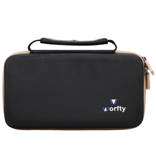 Case for BaBylissPRO FXONE/FX+ Professional Cord/Cordless Hair Clipper - Hard Protective Travel Carrying Storage Organizer Bag (Black & Golden)