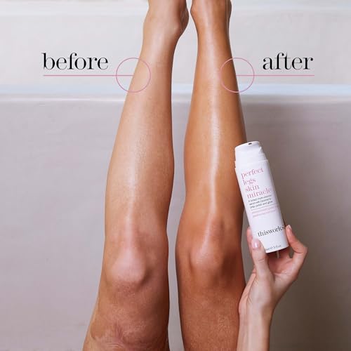 THISWORKS Perfect Legs Skin Miracle: Tinted Serum with Vitamin C & E for Radiant, Sun-Kissed Glow, Evens Skin Tone & Reduces Imperfections, 5 fl oz?