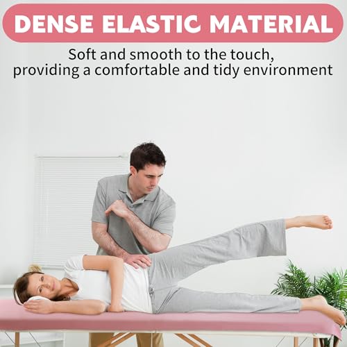 BALAPET Lash Bed Sheets Non-Sticky Sugaring and Waxing Pad Wipeable and Waterproof PU Leather Massage Table Cover Suitable for Grafting Eyelash Beds Massage Tables,SPA,Beauty(Pink)