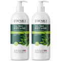 Tea Tree Oil Body Wash, Cleanses & Relieves Itchy Skin, Soothes Jock Itch, Acne & Ringworm, Shower Gel for Dry and Sensitive Skin, Women & Men, Organic & Natural, 16 fl oz, 2-Pack