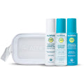 ALOESUN Organic Tanning Travel Size Bundle - Including Organic Coconut Tanning Oil, Ocean Spray, Organic AFTERSUN Spray, and Beach Bag