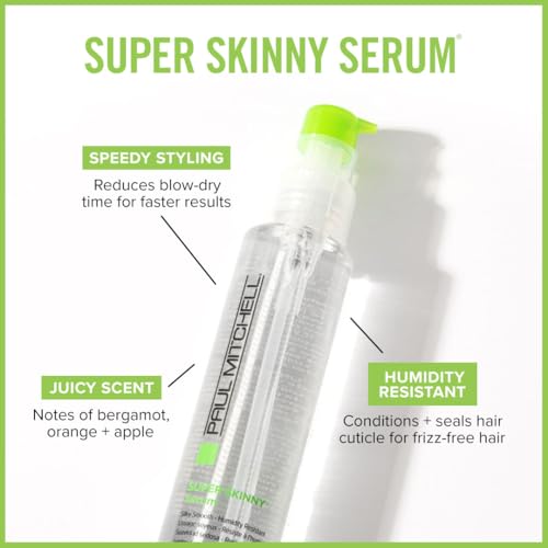Paul Mitchell Super Skinny Serum Speeds Up Drying Time Humidity Resistant For Frizzy Hair