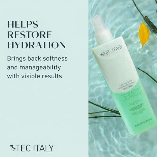 Tec Italy Due Faccetta Giorno per Giorno Two-Phase Leave-In Treatment 300 ml, for Damaged Hair, Restores Moisture, Softens & Improves Manageability, 10.14fl oz (300 ml) | Moisturizing, Damaged Hair, Softens