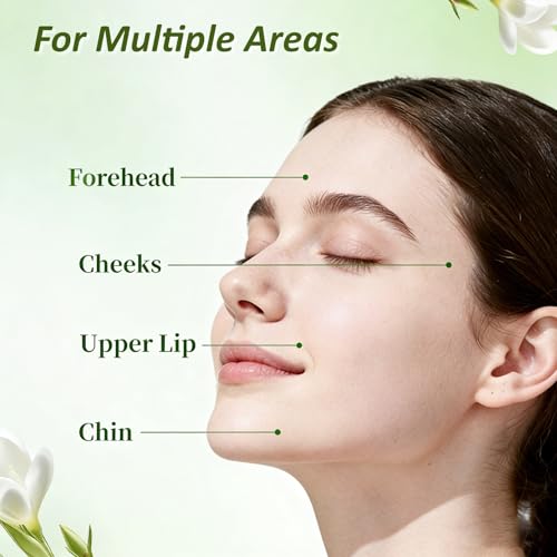 Facial Hair Removal Cream Kit - Painless 2-in-1 At-Home Hair Remover for Women, Includes Soothing Gel for Sensitive Skin, Gentle on Upper Lip, Chin & Facial Areas