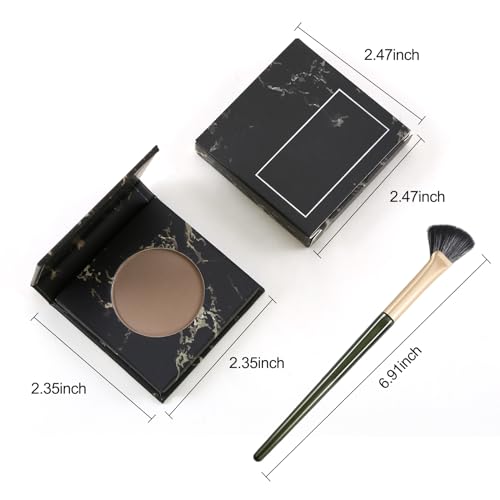 Erinde Cool Toned Contour Palette, Taupe Grey Contour Powder for Fair Pale Light Cool Skin Tones, Lightweight, Ultra-Blendable, Multiuse Goth Contouring Face Sculpting Bronzer Makeup, 01 Gray Brown