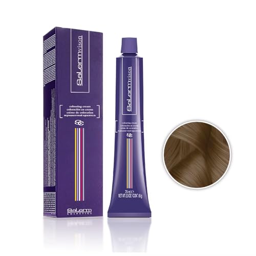 Salermvison Hair Coloring Cream #8.77 Light Blonde Intense Brown, 2.3 Ounce