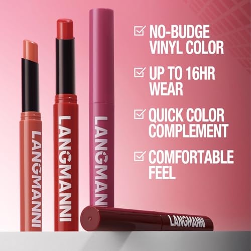 Matte Lipstick for Women Lipstick Matte Set with Retractable and Long-Lasting Pigmented Lip Sticks for Smoothly Lip Makeup (6 Pcs Dark Color Series)