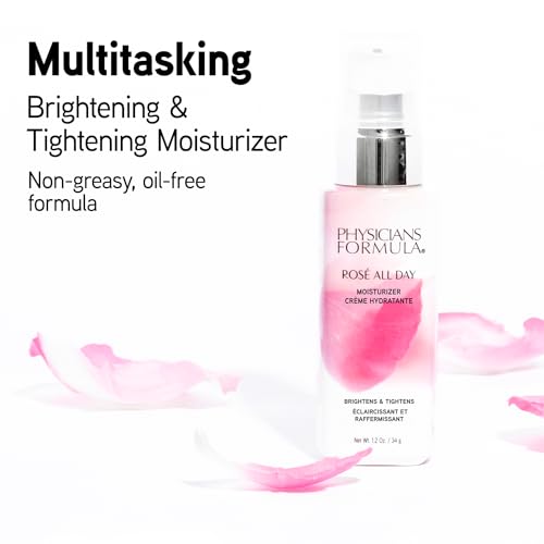 Physicians Formula Ros? All Day Face Moisturizer, Clean Beauty, Oil-Free, Dermatologist Tested, Clinically Tested