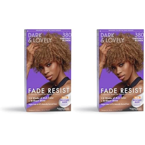 SoftSheen-Carson Dark and Lovely Fade Resist Rich Conditioning Color, Chestnut Blonde 380 (Pack of 2)