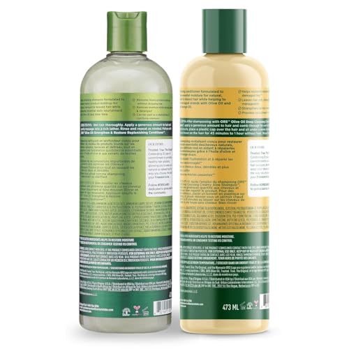 ORS Olive Oil Creamy Aloe Shampoo & Replenishing Conditioner with Aloe Vera & Orange Oil (2 Piece Set)