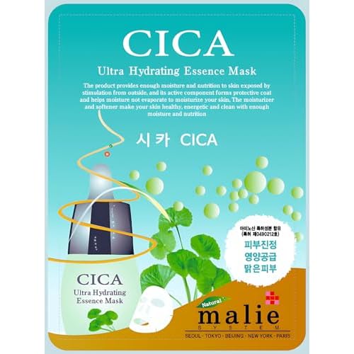 100 pcs Vegan Combo, Ultra Hydrating Essence Mask, Korean Facial Mask Sheet (10 x 10 Types), Made in Korea