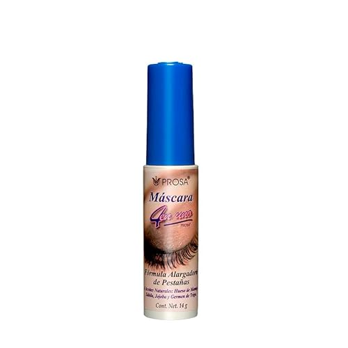 Prosa 4 en 1 Azul Mascara Formula Contra el Agua con efecto Alargador de Pestanas Color Blue Lengthening Waterproof