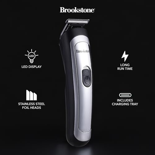 Electric Head Shavers for Bald Men - Rechargeable, Waterproof, Cordless, Rotary Head, Silver, Battery Powered, Men's Grooming, Minimalist Style, Black